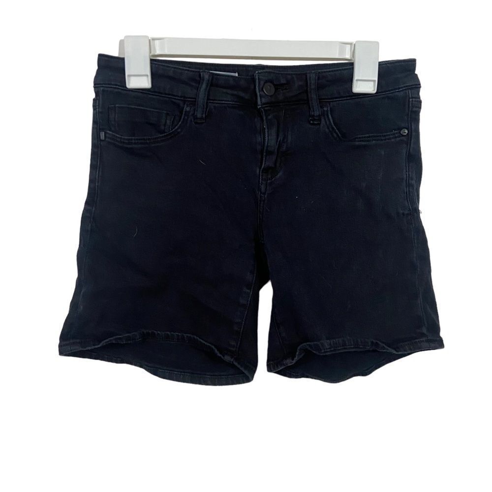 Anthropologie Pilcro and the Letterpress Black Stet Midi Length Shorts